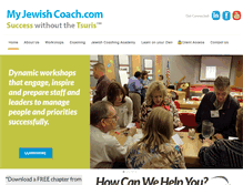 Tablet Screenshot of myjewishcoach.com